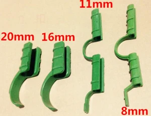 10 шт./лот, садоводство, небольшие инструменты, плёночная Пряжка, пластиковая парниковая пленка, зажим для зажима, сетевая локоть, аксессуары для труб - Цвет: for dia.20mm hose