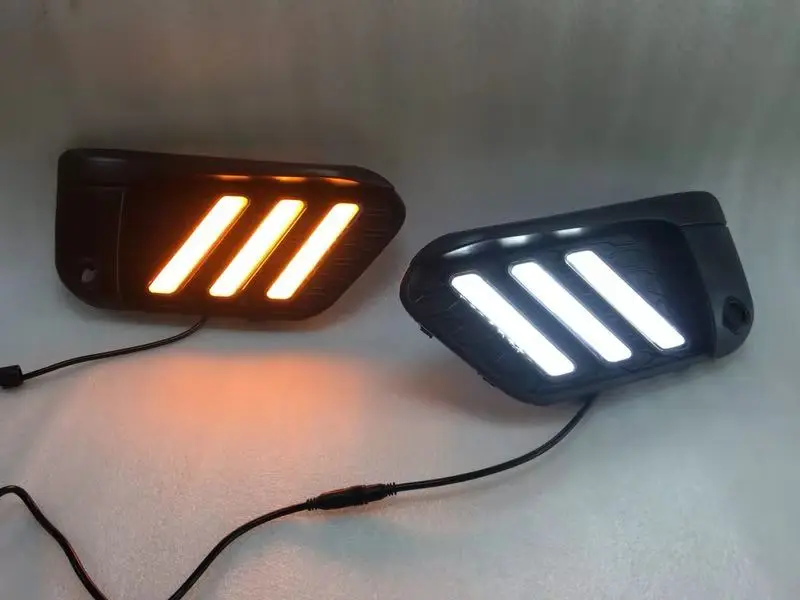 

Osmrk led drl daytime running light for BMW X1 F48 F49 2015-2019 with Dynamic moving yellow turn signal and blue night