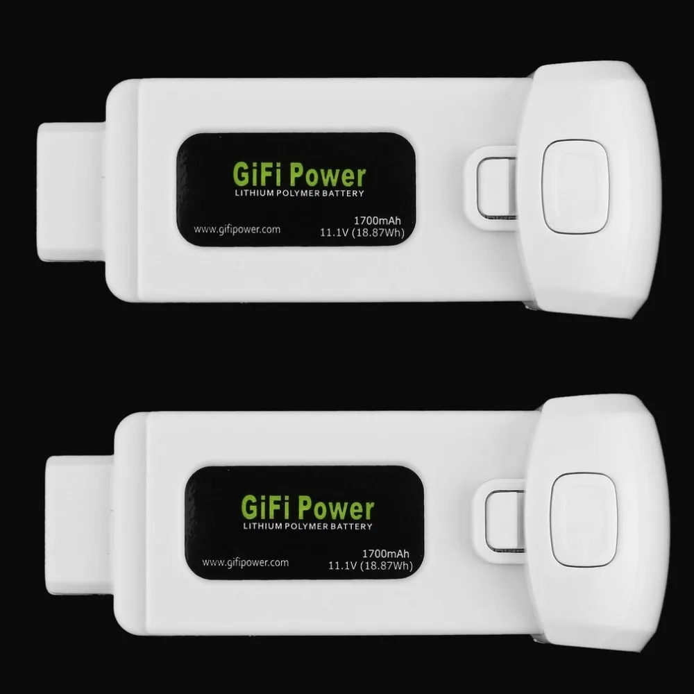 GIFI Power 2 шт. 11 1 В 1700 мАч 18.87Wh литий полимерный аккумулятор для летающей камеры Yuneec