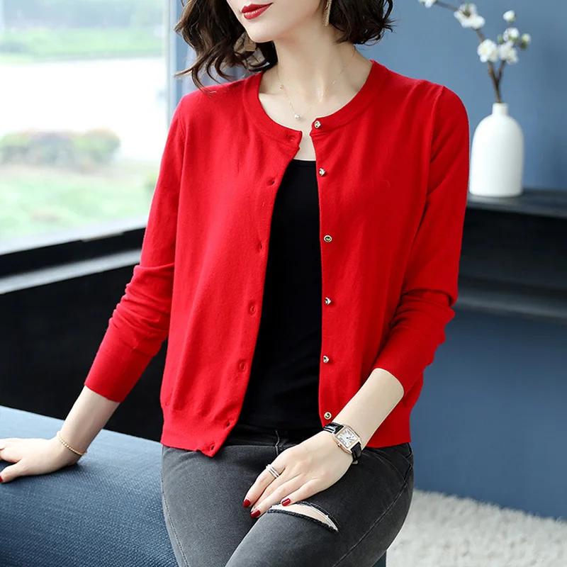 

KMETRAM Black Cardigan Women Clothes 2019 Spring Jacket Women Tops Korean Knitted Sweater Women Cardigans Pull Femme MY3130