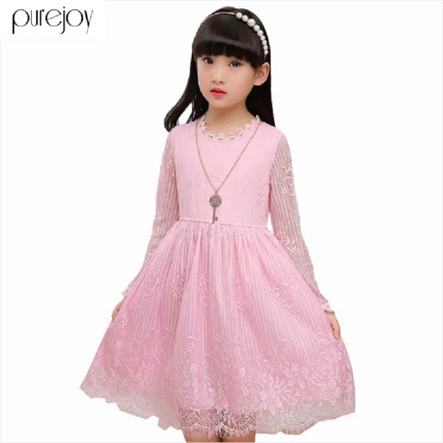 Aliexpress.com : Buy Lace Dresses For Children Princess Party Dresses Long Sleeve Flower Girls
