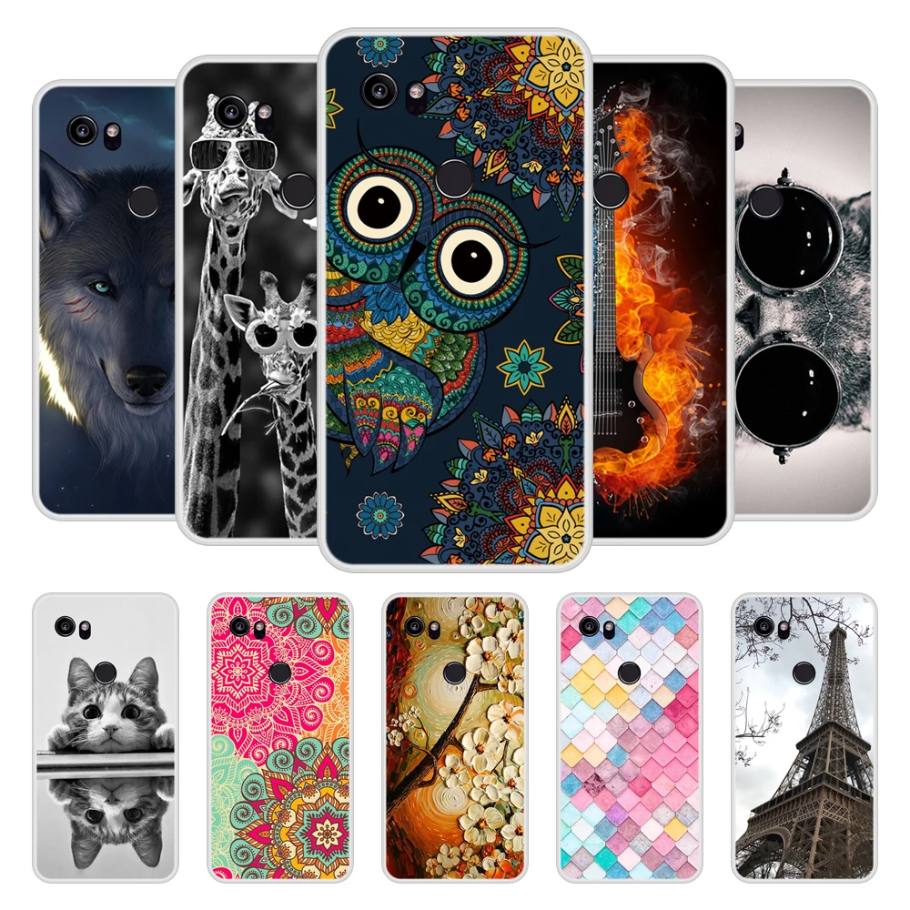 

Phone Case for Google Pixel 2 XL Soft Silicone TPU Chic Patterned Print for Google Pixel 2XL Cases