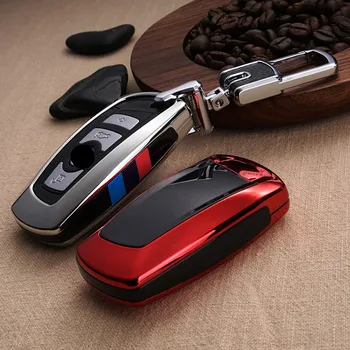 

Alloy Car Key Case Cover for BMW 520 525 f30 f10 F18 118i 320i for bmw X3 X4 M3 M4 M5 E34 E90 E60 E36 FOB key chain Car Styling