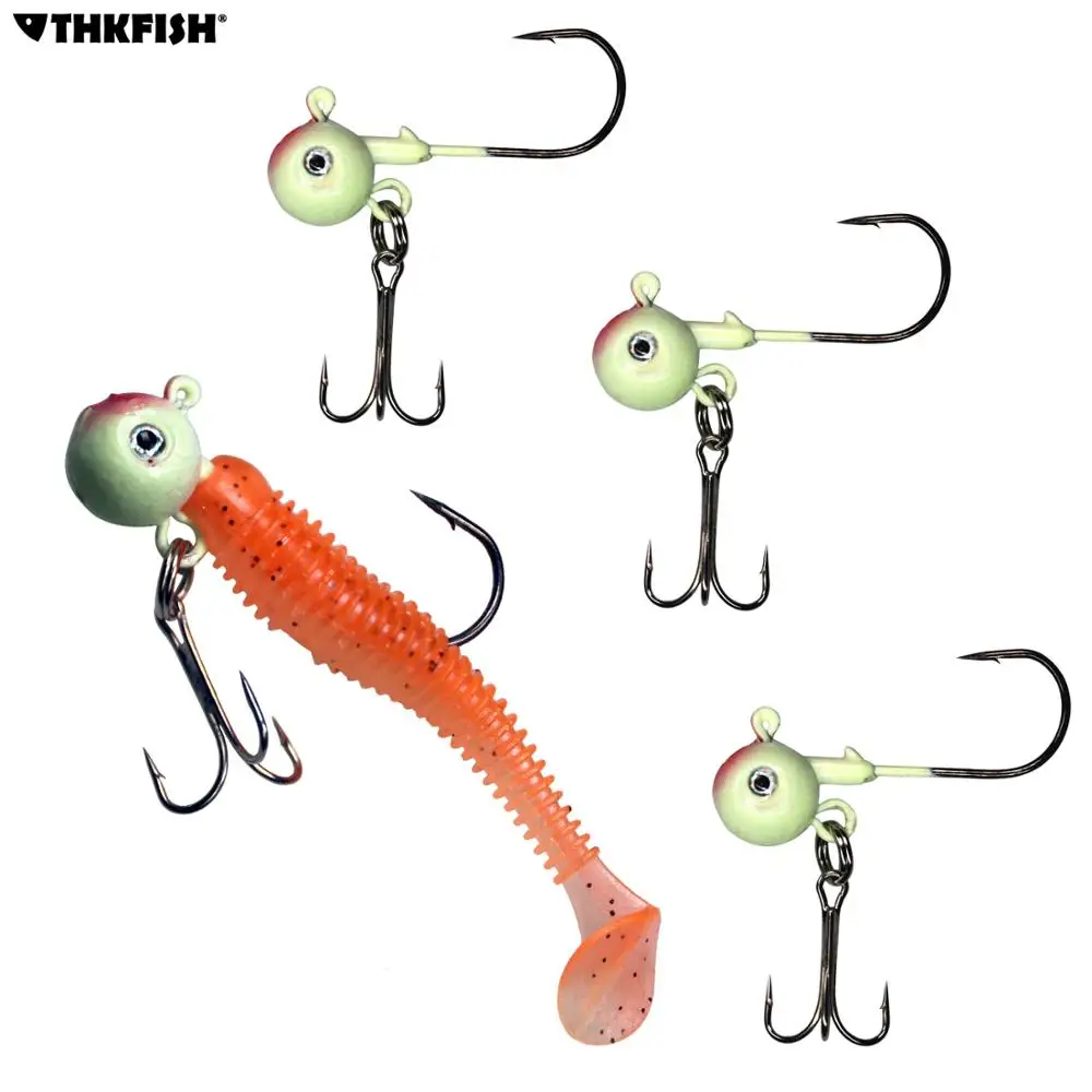 1pcs 2pcs 4cm 11.5g Glow Fishing Jigs Lead Round Head Jig Stainless