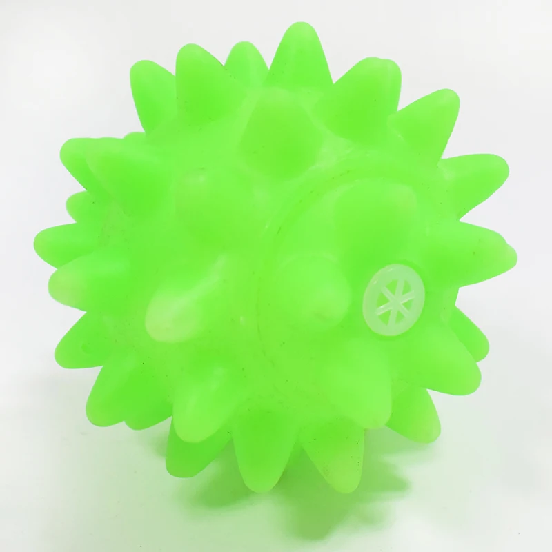 Novelty Creativity Pet Toys Colorful Rubber Toys Sea Urchin Ball Meteor