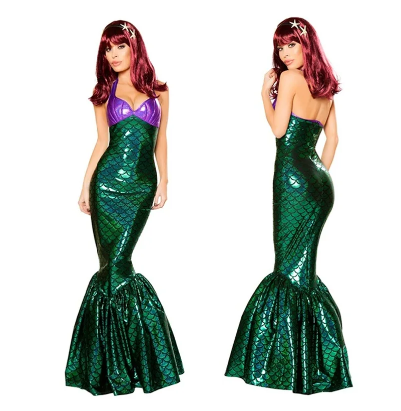 

Mermaid costume Adult Halloween Mermaid costume Stage suit for Halloween party event
