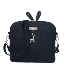 Good Quality Women Messenger Bags Leather Mini Bag With Deer Toy Small Shell Shape Shoulder Bags Women Handbag Bolsas LS1032