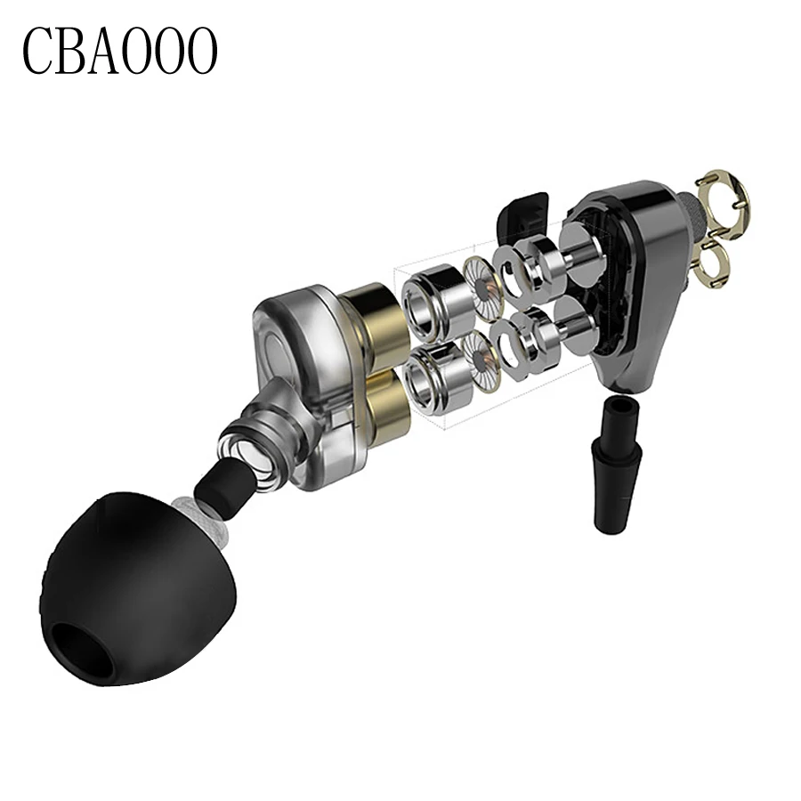 CBAOOO DT100 In Ear Earphones HIFI Sport Stereo Bass Earbuds 4 Speakers Headset 3 5MM Wired Earphone for xiaomi iphone phone