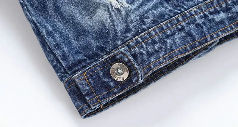 Baby Girls Denim Jackets Coat Long Sleeve Cartoon Jeans Tollder Coat Teenage Outwear Children Clothing Kids Girls Denim Clothes (5)