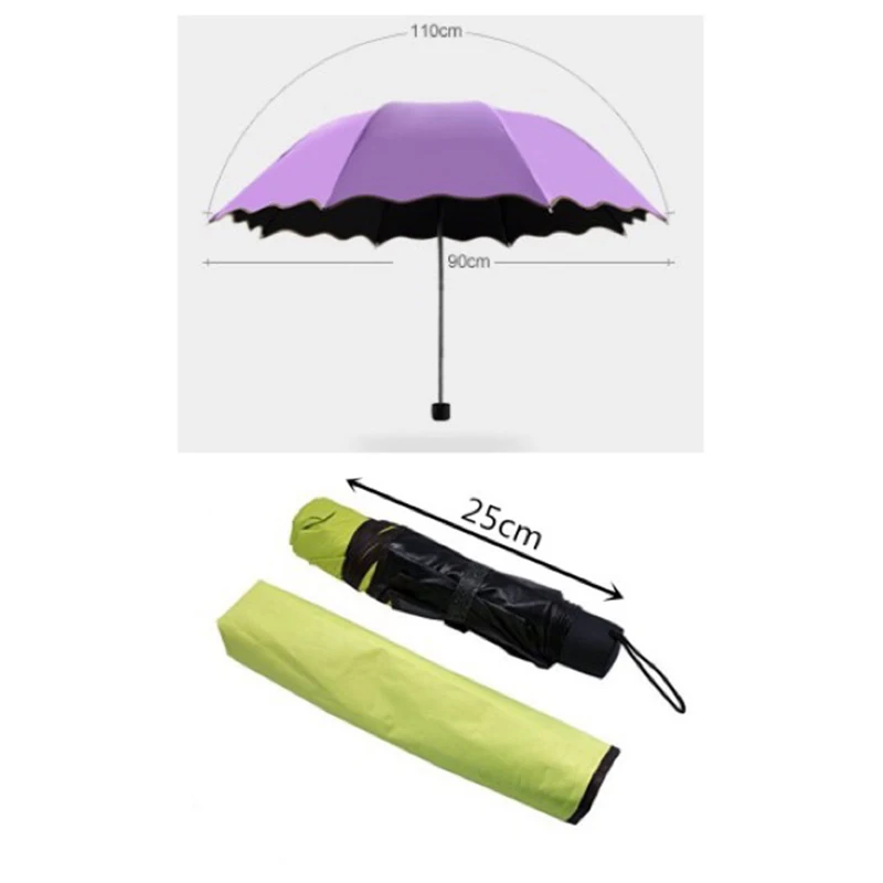 6 цветов модные солнечные зонтики для 1-2 человек ветрозащитный Parapluie Компактный Зонт от дождя для мужчин и женщин 10 к зонтик Guarda Chuva