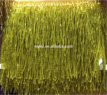 

$120 for 5-6 yards bugles beads 15cm width tassel fringe