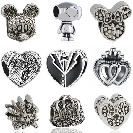 10 Tibetan Silver 3d Heart Pendant Charms Solid 11mm
