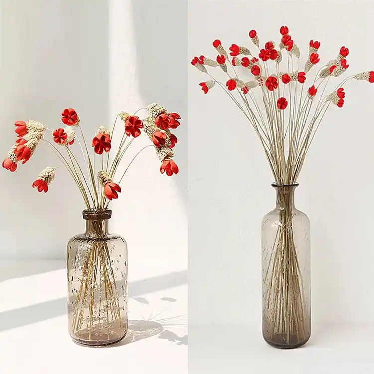 Hand Blown Glass Vase Flower Vase Glass Vases Decorations For