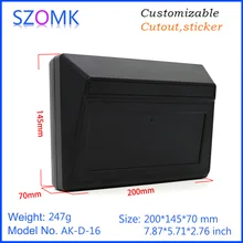 4 шт. 200*145*70 мм настольный Пластиковый корпус для электроники коробка проект Лидер продаж szomk пластиковый корпус инструмент корпус распределительного ящика