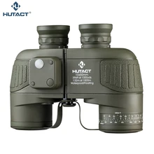 HUTACT военные бинокль для охоты Prismaticos 10x50 телескоп Водонепроницаемый Safari Telescopio зеленый Порро BAK4 плавающий FMC
