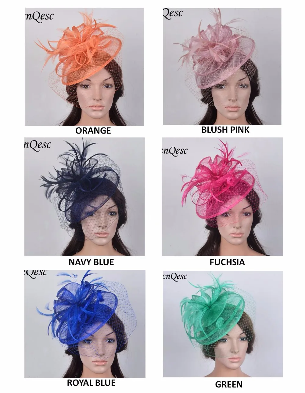 

Arrival,Sinamay fascinator straw hats women's hat fedora with feathers and veiling for Kentucky Derby church wedding party races