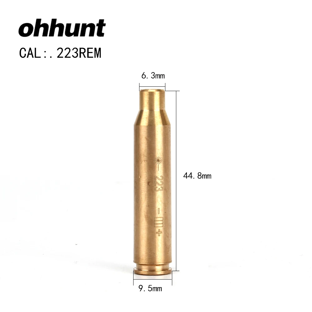 

ohhunt Hunting Boresighter .223REM Cartridge Laser Bore Sight Colimador Red Laser Sight for Tactical Rifle Scope