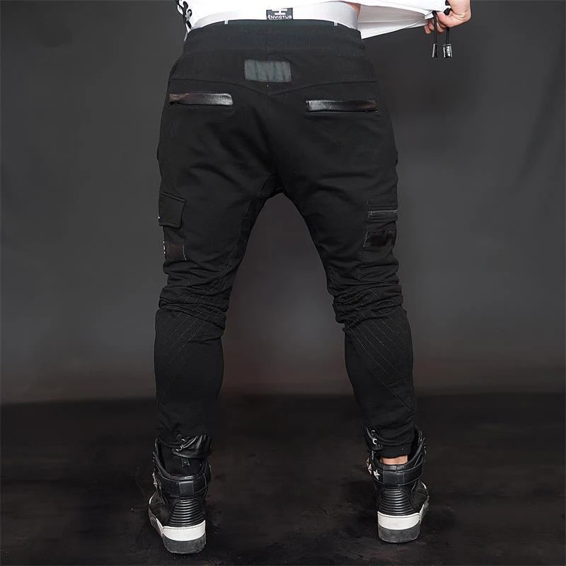 

2018 New Gym Pants Running Men's Clothing Fitness Body building Elastic Cotton Sweatpants Joggers Pants Workout Skinny Trousers