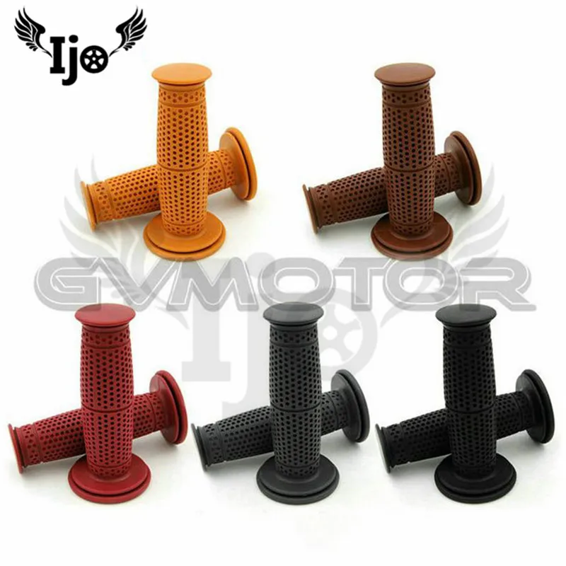motorcycle handle grip modified retro Coffee Hand glue for kawasaki honda suzuki professional Non-slip Dirtbike handlebar | Автомобили и