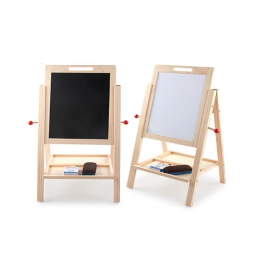 children puzzle wood sketchpad work the blackboard double wooden panel Graffiti drawing board toys learning education toy