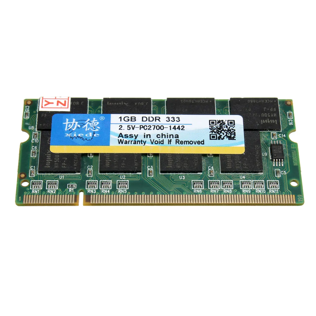 2 GB (2x 1G ) DDR 333 PC2700 Non ECC Cl2.5 Laptop DIMM