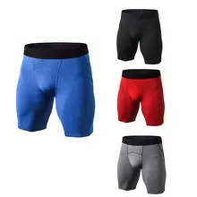 Брендовые повседневные мужские быстросохнущие короткие штаны, однотонные обтягивающие леггинсы, Компрессионные Мужские шорты для бодибилдинга и фитнеса