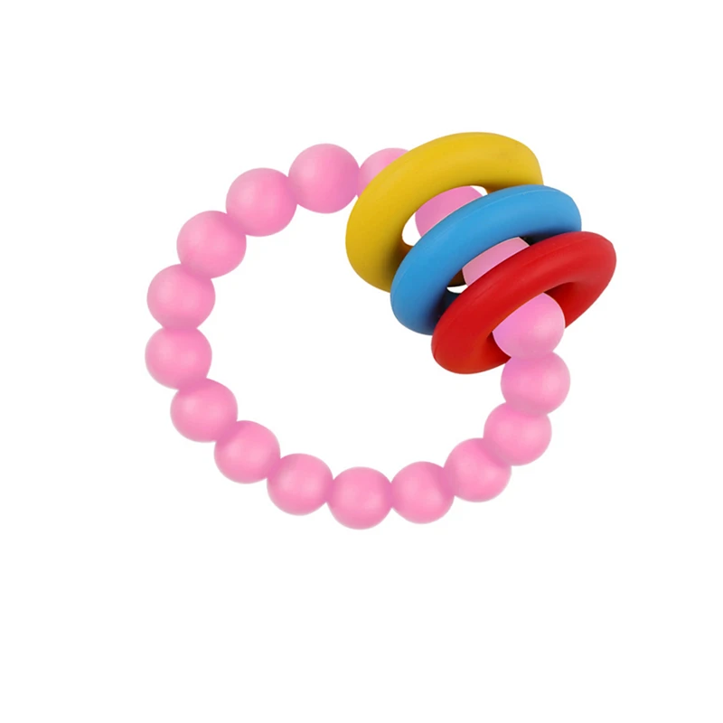 Красочные бисером детский браслет укусить ребенка зубная паста ключ зубная паста для десен игрушка разные цвета дополнительно Лидер
