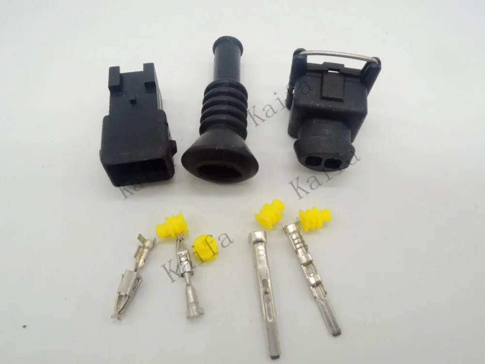 1 set EV1 Fuel Injector Plug nozzle Cars Waterproof 2 Pin way