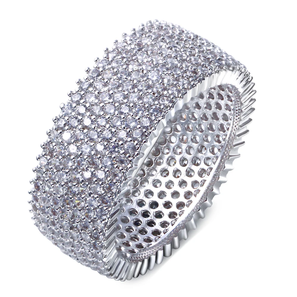 Mansaku NewLook Office Lady Fashion Ring Made with aaa Cubic Zirconia Pave Setting Lead Free | Украшения и аксессуары