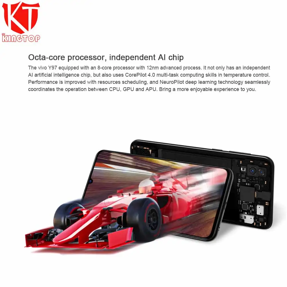Original VIVO Y97 4GB RAM 128GB ROM Helio P60 Octa Core 6.3