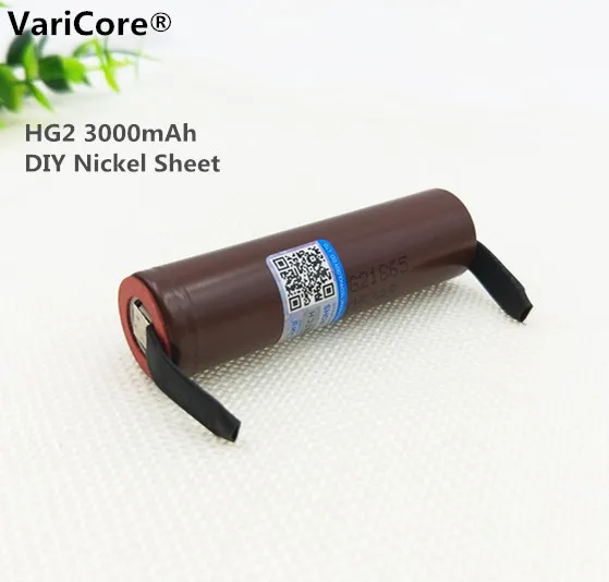 Varicore 4 pcs.. New HG2 18650 3000mAh battery 18650HG2 3.6V discharge 20A 30A. dedicated batteries + DIY Nickel | Электроника