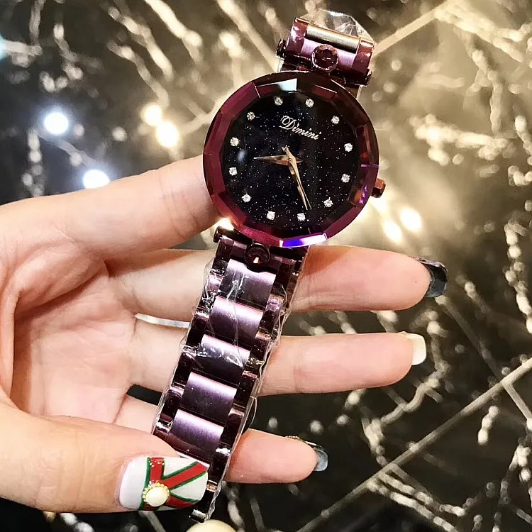 

Ladies Female Shinny Girl Women Watches Bling Quartz Watch Fashion Casual Crystal Diamond Luxury Woman Clock Wristwatches Gift