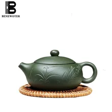 180cc фиолетовая глина yixing чайный горшок здоровье НЕОБРАБОТАННАЯ руда Minguo зеленый грязевой горшок Zisha домашний винтажный Drinkwaer Tieguanyin пуэр чайный чайник подарок