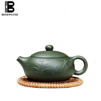

180cc Yixing Purple Clay Teapot Health Raw Ore Minguo Green Mud Zisha Pot Home Vintage Drinkwaer Tieguanyin Puer Tea Kettle Gift
