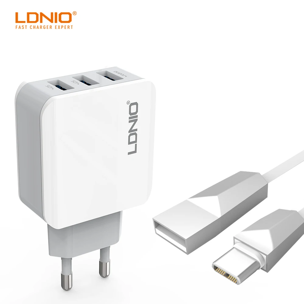 LDNIO Мульти USB настенное зарядное устройство продается с быстрой зарядкой тип c