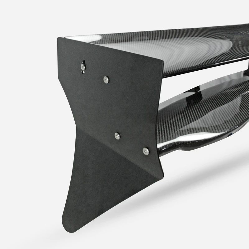 Углеродное волокно M7 стиль спойлер на крыше глянцевая отделка двойное лезвие заднее крыло обшивка(алюминиевая Торцевая крышка) для Mini Cooper S R56