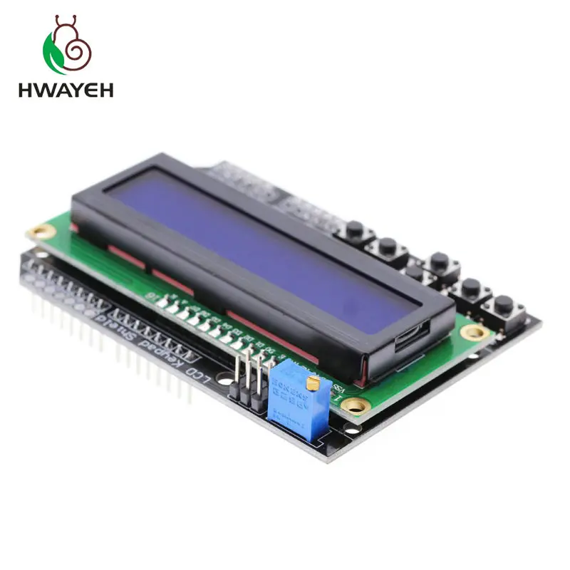 1 шт. ЖК экран с клавиатурой дисплей 1602 Модуль для arduino ATMEGA328 ATMEGA2560 raspberry pi UNO синий