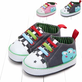 

Toddlers Anti-slip Design Shoes Newborns Cartoon Frog Pattern First Walkers Boy&Girls Adjustable Fashion Breathable Summer Shoes