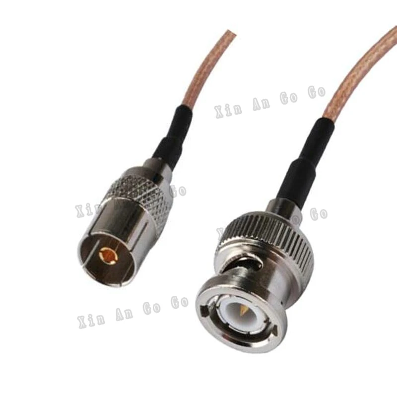 The factory sales RF Coaxial cable TV to BNC connector TV female to BNC male Plug RG316 Pigtail