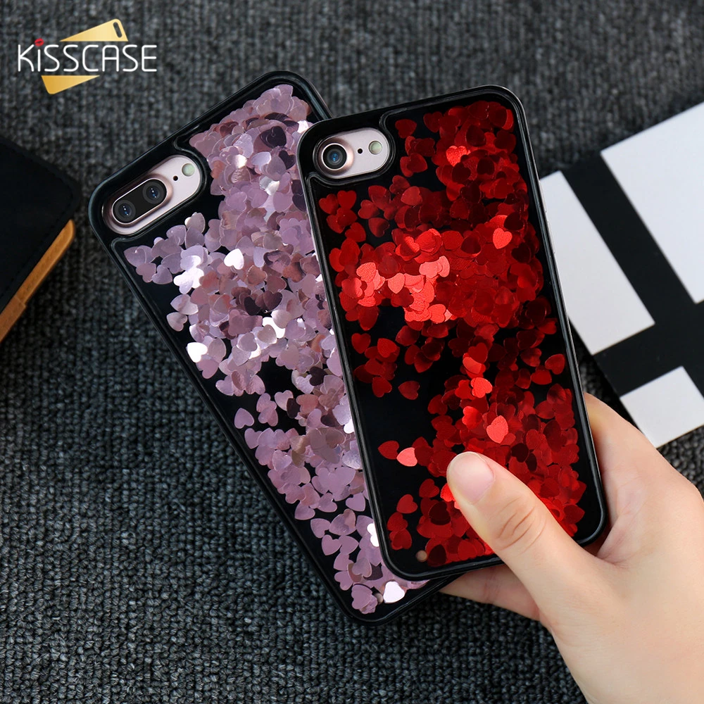KISSCASE Bling Glittery Sequins Case For iPhone 7 7 Plus 8