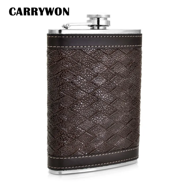Персонализированная Алкогольная фляжка CARRYWON 9 унций сетчатый узор мини из