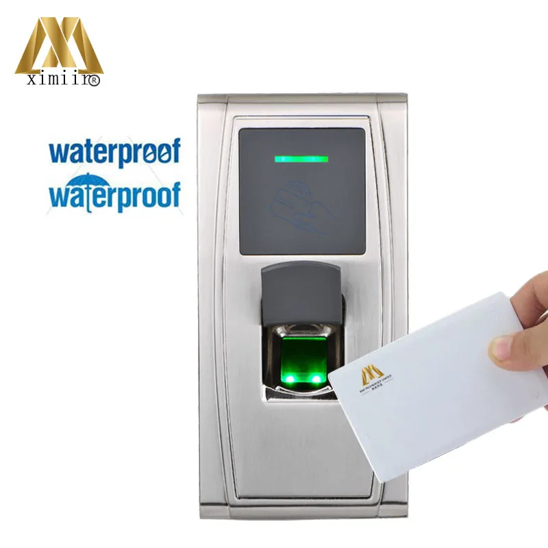 

Fingerprint Time Attendance ZK MA300 Metal Case IP65 Fingerprint Access Control 13.56MHZ MF Card Access Controller With TCP/IP