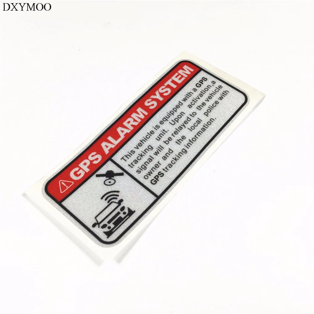 

2PCS Funny Warning Sticker Decals GPS ALARM SYSTEM Tracking Anti Theft Motorcycle Car Stickers 3M Reflective