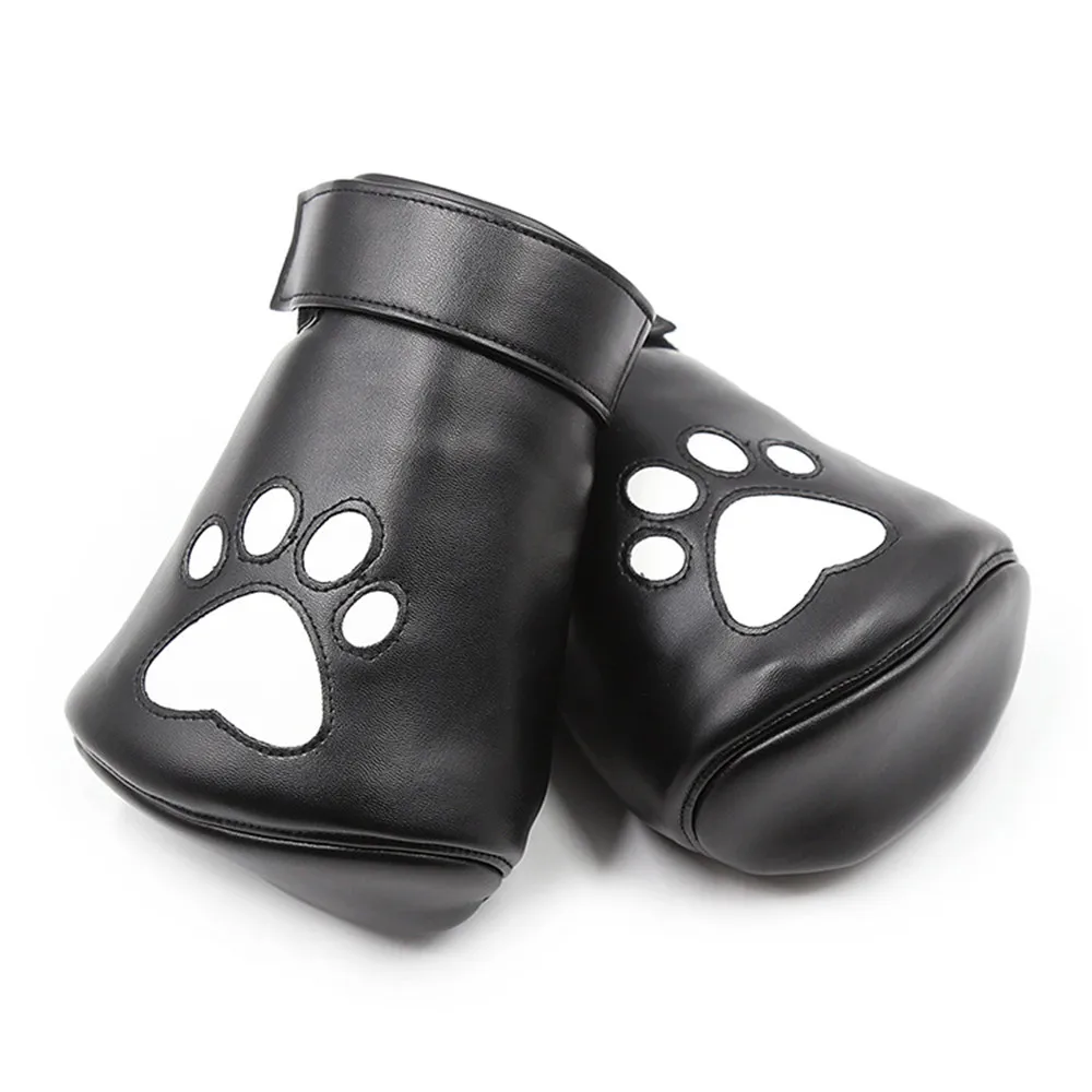 Косплей боксерские перчатки собака Лапа перчатки с орнаментом искусственная кожа мягкий взрослый Униформа игры реквизит перчатки для