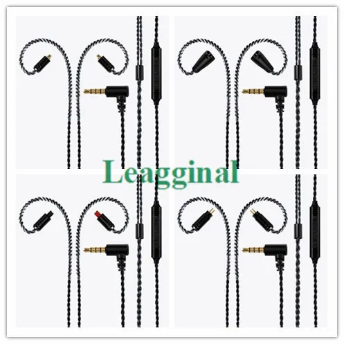 Headphone upgrade line IE80 SE215 0 78mm IM50 mmcx A2DC silver plated headphone cable with mic