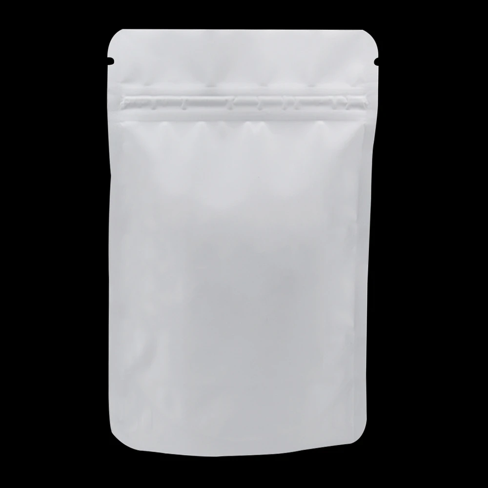 Aluminium Foil Mylar Pouch Stand Up Open Top Pure Front Clear Food Bags