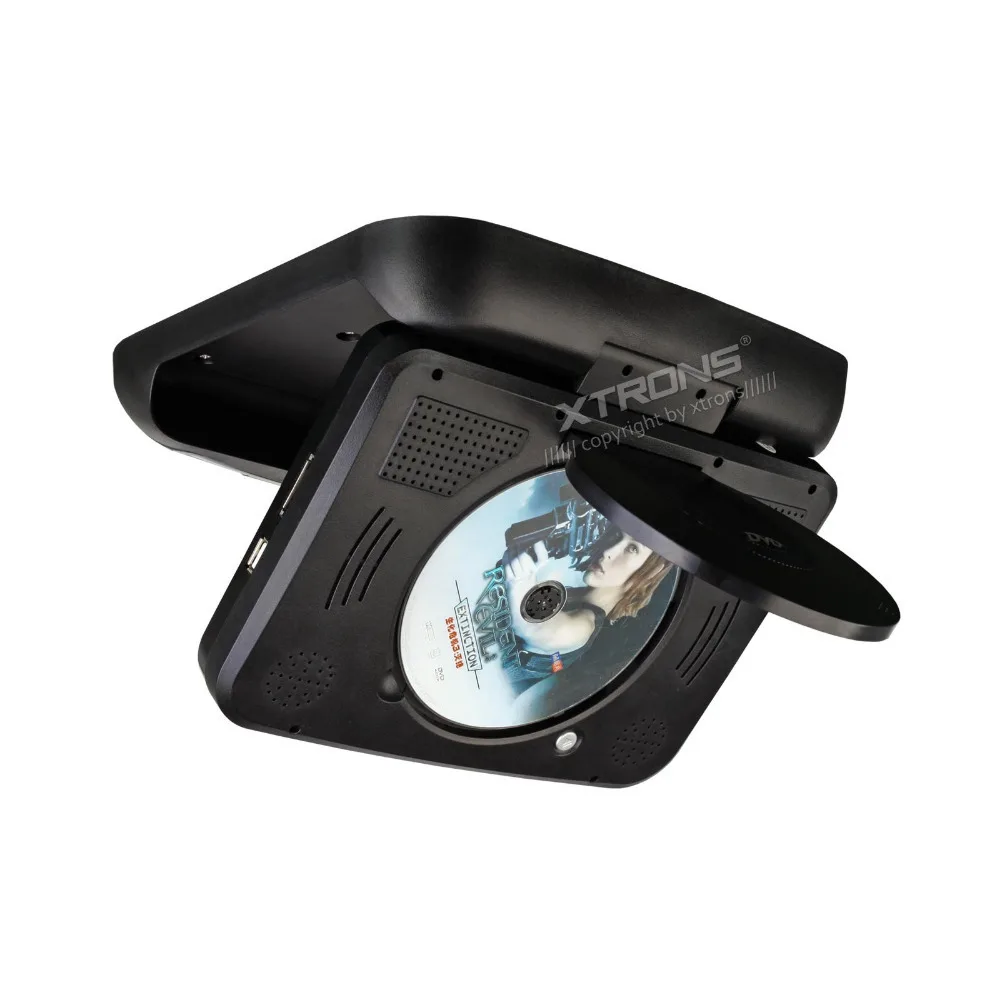 Perfect 9 Inch Black Color (Grey & Beige Optional) Flip Down Car DVD Car Roof Monitor Roof Mounted Car DVD with Built in Speaker 4