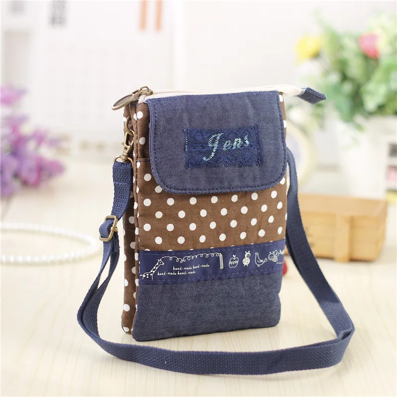 

Cotton & denim women's mini handbags ladies sholder crossbody bags female small phone pouches bolsos bolsas femininas for girls