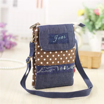 

Cotton & denim women's mini handbags ladies sholder crossbody bags female small phone pouches bolsos bolsas femininas for girls