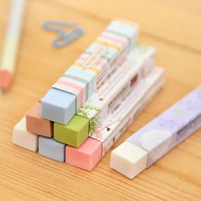 

1PCS New Creative Stationery Supplies Kawaii Cartoon Pencil Erasers for Office School Kids Prize Writing Drawing Student Gift